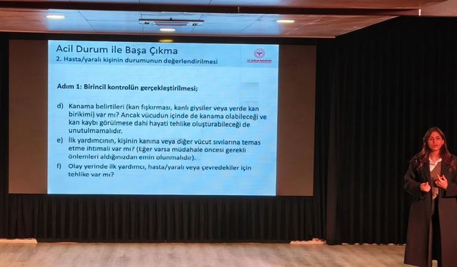 Germencik Belediyesi personeline ilk yardım eğitimi