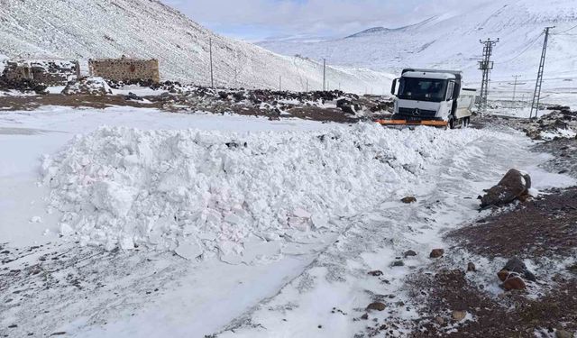 Iğdır'da karla mücadele çalışmaları aralıksız sürüyor