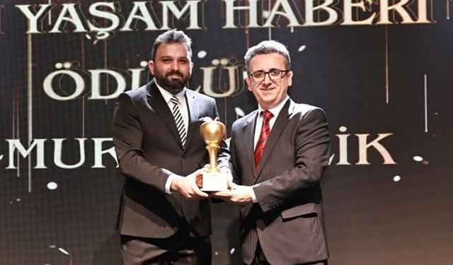 İHA muhabiri Murat Çelik'e 'yılın yaşam haberi' ödülü