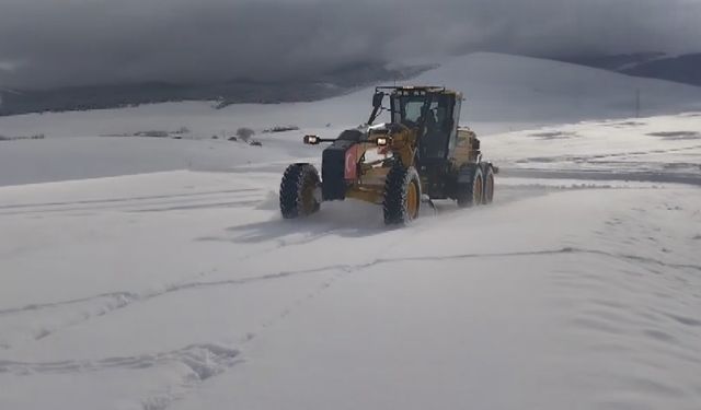 Kars'ta 11 köy yolu ulaşıma kapalı bulunuyor