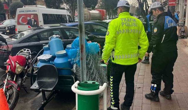 Kırklareli'nde kaldırım ve yol işgalleri denetimi
