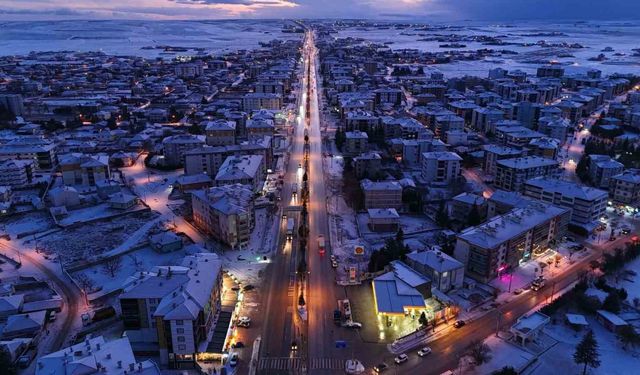 Kulu'da kar yağışı etkili oldu