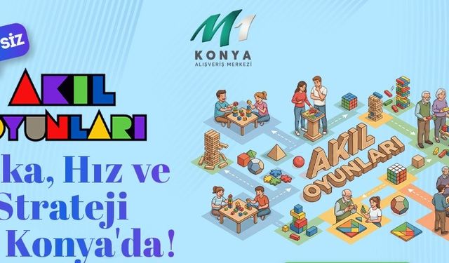 M1 Konya AVM'den sömestr döneminde 'Akıl Oyunları' etkinliği