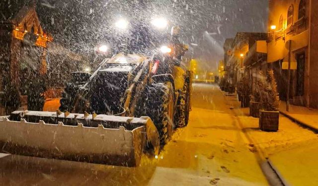 Mardin Büyükşehir Belediyesinden karla mücadele çalışmaları