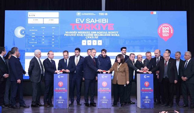 Mardin'de 5 bin 357 konutun hak sahipleri için kura çekimi yapıldı