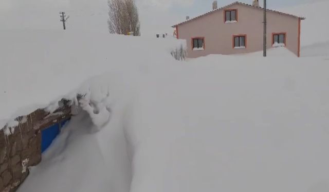 Ne Kamçatka, ne Alaska: Sivas'ta bina boyu kar yağdı