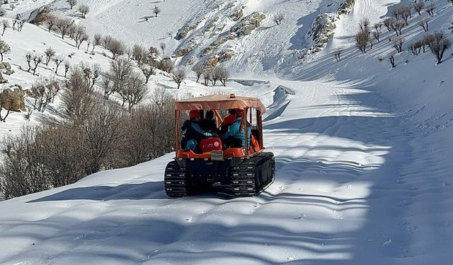 Nemrut Dağı eteklerinde hasta kurtarma operasyonu