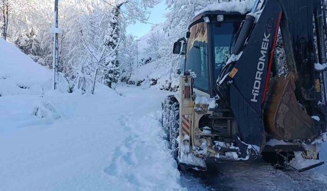 Rize'de 16 köy yolu kara teslim oldu