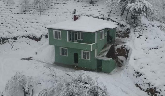 Şehit ailesi harabe köy evinden kurtuldu, yeni yuvalarına kavuştu