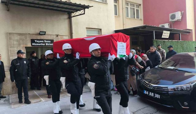Şehit polis memuru Aydın'dan memleketine uğurlandı