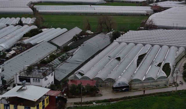 Seydikemer'de hortum, fırtına ve dolu seraları vurdu