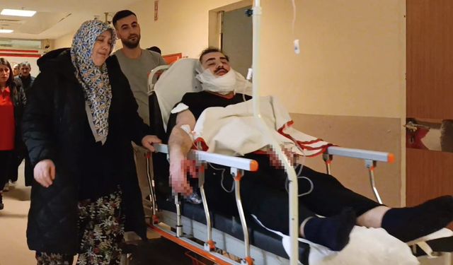 Tartıştığı kuzenini falçata ile yüzünden yaraladı