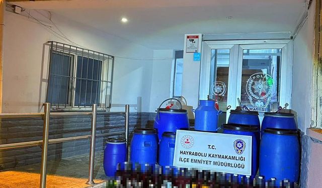Tekirdağ'da kaçak içki operasyonu: 665 litre ele geçirildi