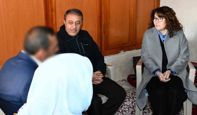 Vali Şıldak umuda kapı açanları evlerinde ziyaret etti