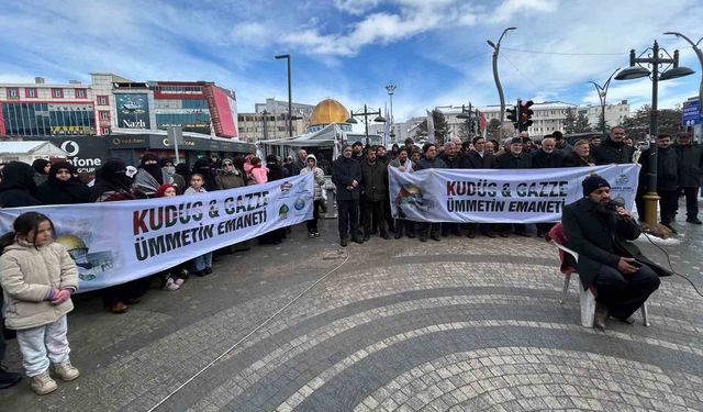 Van'da 'Dünya Kudüs Haftası' dolayısıyla basın açıklaması yapıldı