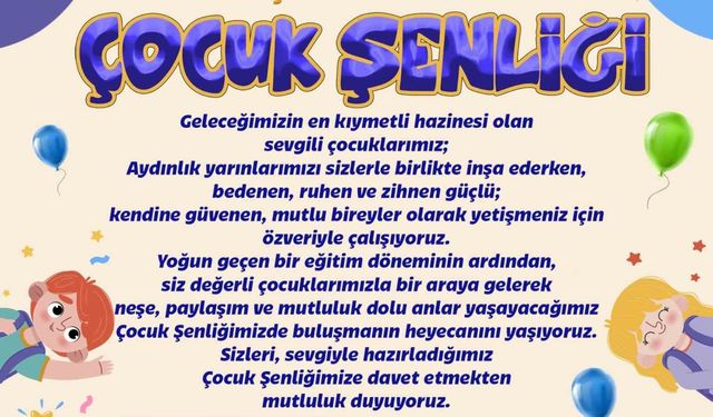 Yarıyıl şenliği ile Beyağaçlı çocuklar eğlenceye doyacak
