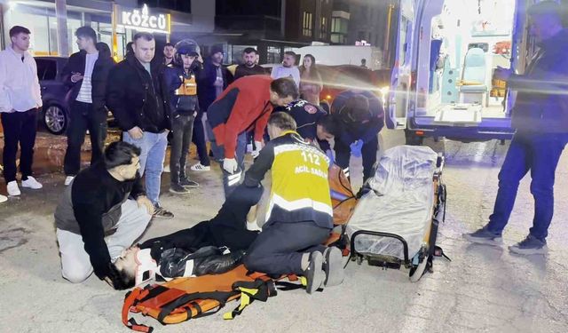 Aksaray'da otomobil ile motosiklet çarpıştı, sürücü ağır yaralı