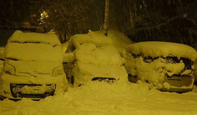 Bitlis'te kent merkezi beyaza büründü