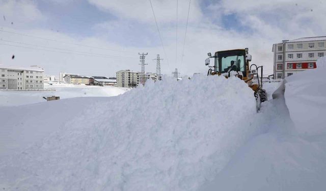 Bitlis'te yoğun karla mücadele çalışması