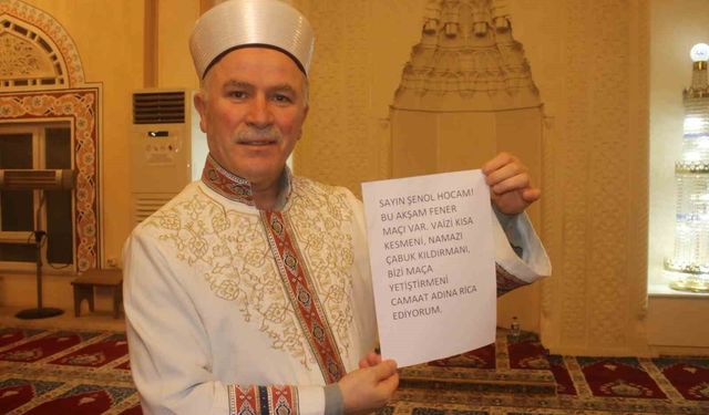 Cami imamı gençleri maça yetiştirdi: Vaazı kısa tuttu, ilahileri azalttı