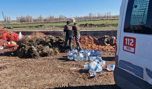 Çorum'da 180 litre kaçak alkol imha edildi