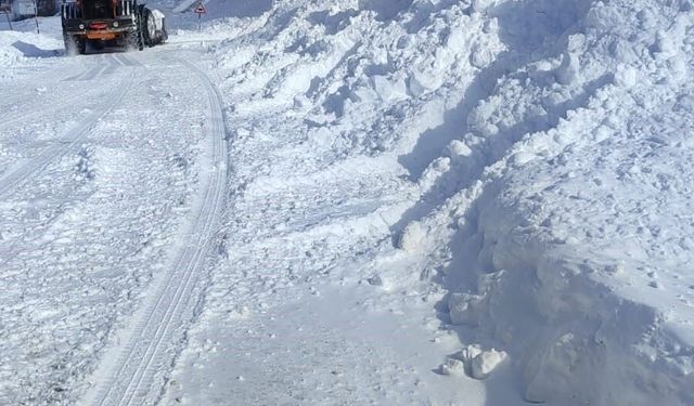 Eğribel Tüneli girişinde çığ nedeniyle kapanan yol ulaşıma açıldı