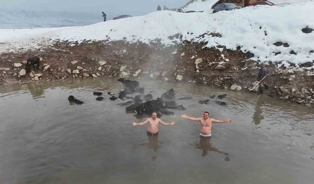 Eksi 25 derecede kaplıca keyfi