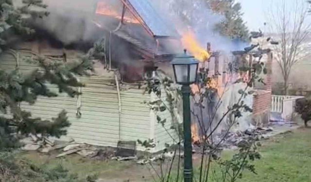 Gelibolu'da ev yangını