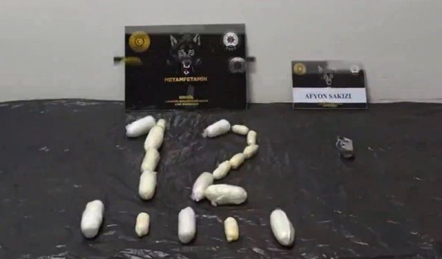 Kapsül halinde 88 parça uyuşturucu yutan şüpheliler tutuklandı