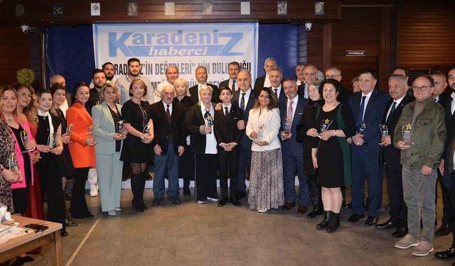 Karadeniz'de 'yılın değerleri' ödüllerini aldı