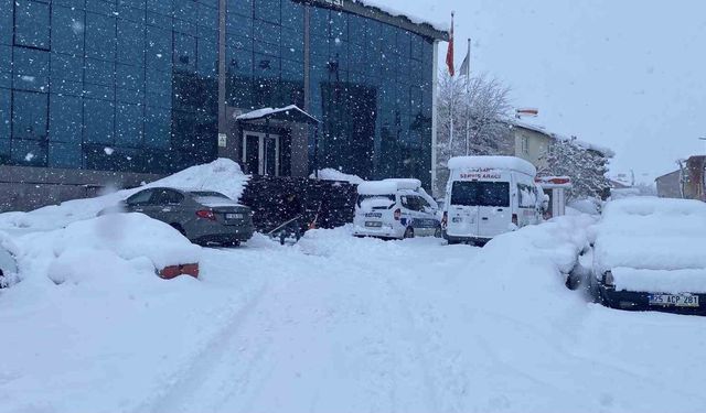 Karlıova'da kar kalınlığı 30 santime ulaştı