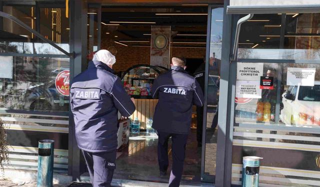 Meram zabıtasından fırın ve pastanelere sıkı takip