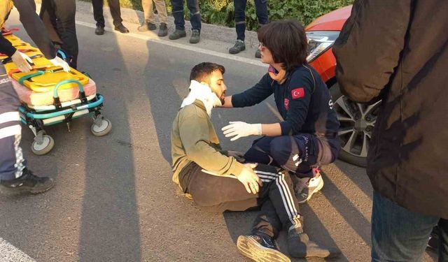 Muratlı'da trafik kazası: 1 yaralı