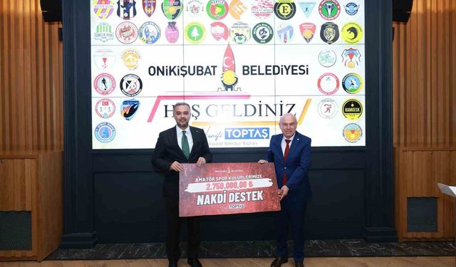 Onikişubat Belediyesi'nden amatör spora destek