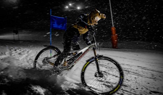Palandöken'den Alplere: Türk sporcular Snowbike Dünya Şampiyonası'nda