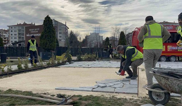 Recep Tayyip Erdoğan Millet Bahçesi'nde çalışmalarda sona gelindi