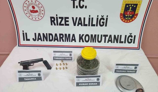 Rize'de uyuşturucu operasyonu