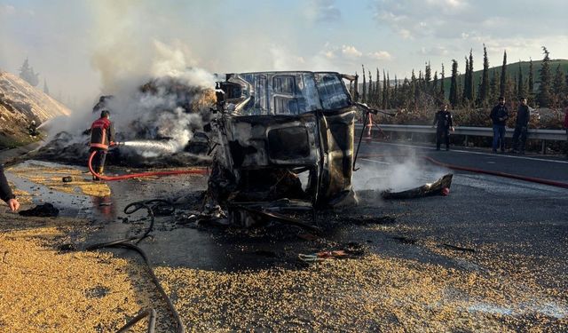 Şanlıurfa'da aynı istikamette giden iki tır çarpıştı: 1 ölü, 1 yaralı