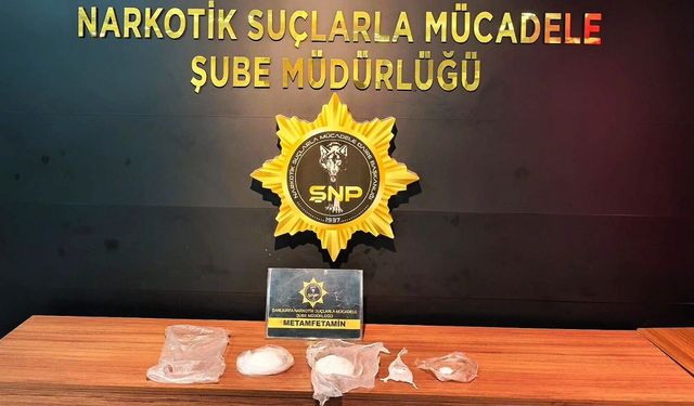 Şanlıurfa'da narkotik uygulamasında 226 gram metamfetamin ele geçirildi