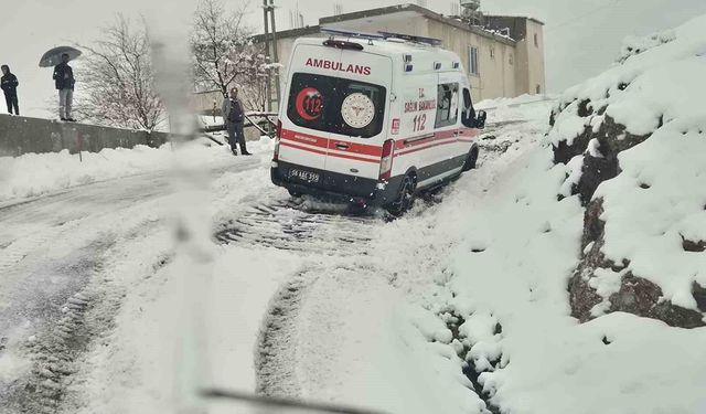 Siirt kar yağışı nedeniyle yolda kalan hastalar ve vatandaşlar kurtarıldı