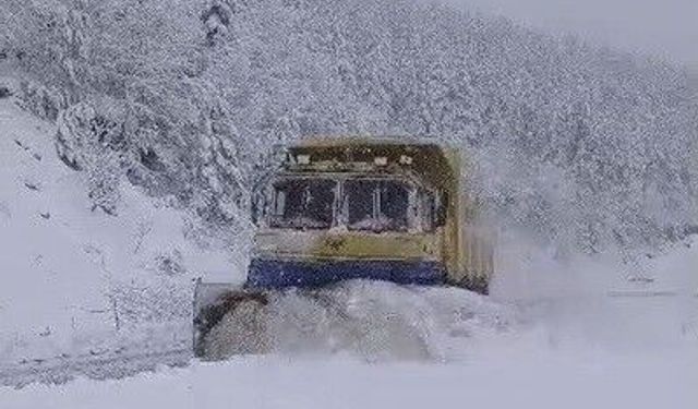 Sinop'u kar vurdu: 42 köy yolu kapalı