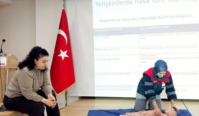 Tunceli'de ilk yardım eğitim sertifikasyon eğitimi
