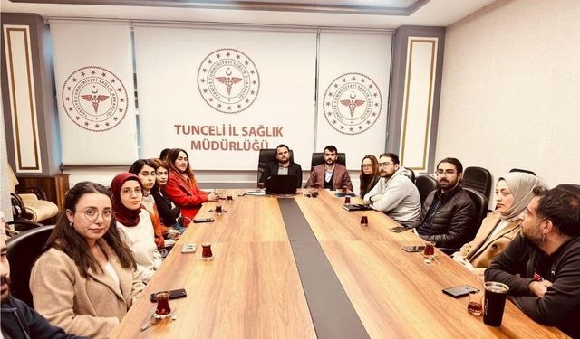 Tunceli'de sağlık çalışanlarına hizmet içi eğitim