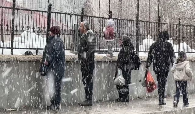 Yüksekova'da kar yağışı ilçeyi beyaza bürüdü