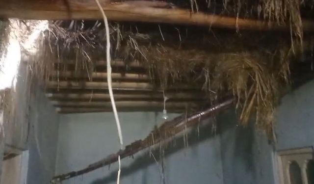 Yüksekova'da korkutan yangın: Bir aile evsiz kaldı