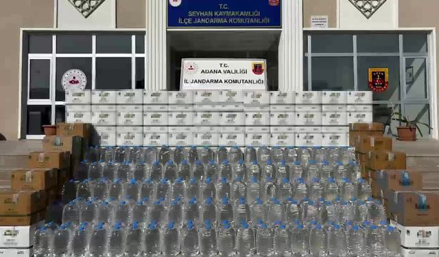 Adana'da 2 bin litre kaçak alkol ele geçirildi: 1 tutuklama