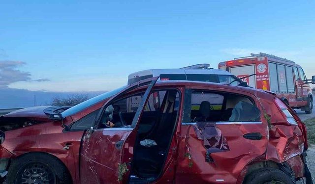 Babaeski'de trafik kazası: 1 yaralı