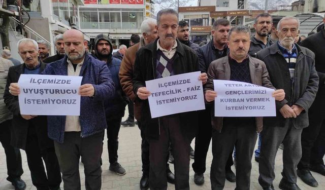 Batman'da uyuşturucu, tefecilik ve kumar protestosu