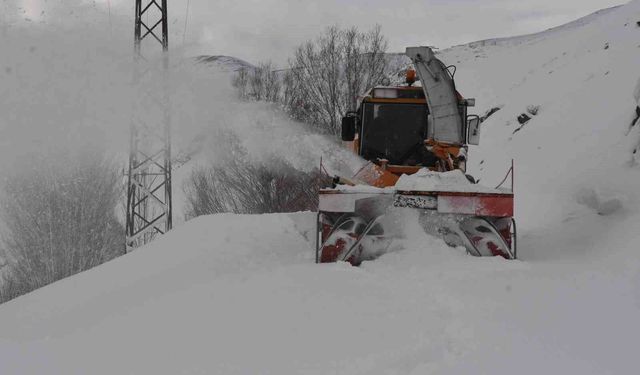 Bitlis'te 6,5 metrelik kar yağışına rağmen 20 bin kilometre yol açıldı