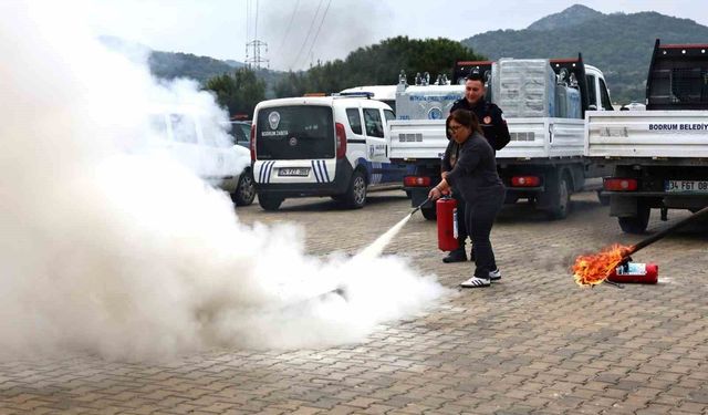 Bodrum'da yangın güvenliği bilinci artırılıyor